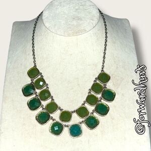 Bundle Sale 3 for $15 | Double Row Green Gemstone Necklace